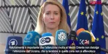 Ucraina, Kallas: "Allentare sanzioni a Russia pericoloso precedente"