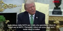 Iran, Trump: "Sono deluso dalla NATO. Quando non ci aiutano &egrave; qualcosa a cui dobbiamo pensare"
