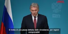 Ucraina, Peskov: "Negoziati trilaterali con Usa e Kiev sono in pausa"