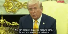 Iran, Trump: "Non impiegher&ograve; truppe di terra"