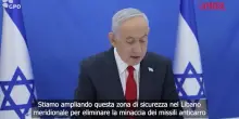 Medio Oriente, Netanyahu: "Amplieremo zona di sicurezza in Libano"
