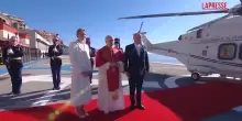 Papa Leone XIV &egrave; arrivato nel Principato di Monaco in elicottero