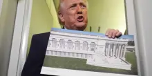 Stati Uniti, Donald Trump mostra il rendering della nuova sala da ballo della Casa Bianca