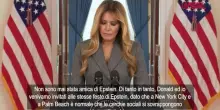 Melania Trump: "Bugie che mi collegano a Epstein devono finire"