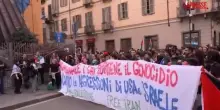 Torino, in centinaia al presidio per Gaza: cori contro Giorgia Meloni