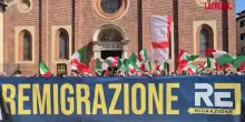 Milano, il Comitato per la Remigrazione in presidio davanti al Cenacolo