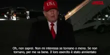 Trump: "Non mi interessa se Teheran torna a tavolo negoziati"