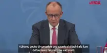 Germania, Merz: "Ridurremo le accise sul carburante per due mesi"