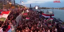 Ungheria, festa per le strade di Budapest dopo la vittoria di Magyar