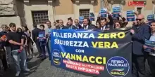 Dl Sicurezza, flash mob di Futuro Nazionale: "Tolleranza Zero, Sicurezza Vera"