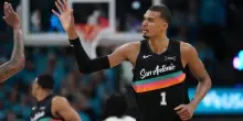 Wembanyama difensore dell&rsquo;anno Nba, eletto all&rsquo;unanimit&agrave;