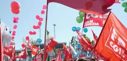 Primo Maggio, sindacati in piazza a Marghera