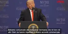 Dazi, Trump: "Ue non ha rispettato accordi, aumenteremo le tariffe sulle auto del 25%"