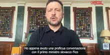 Ucraina, Zelensky sente Fico: "Apprezziamo che la Slovacchia abbia adottato misure pro Kiev"
