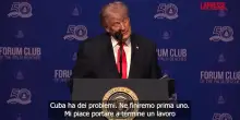 Cuba, Trump: "Forse una portaerei Usa potrebbe avvicinarsi tornando dallIran"