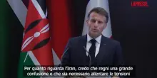 Iran, Macron: "Mai pianificato un dispiegato militare per riaprire Hormuz con la forza"