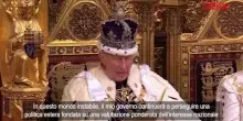 Re Carlo III, il discorso in Parlamento: &ldquo;Impegno incrollabile nei confronti della Nato&rdquo;