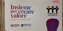 Terzo settore, Reale Mutua e Itas consegnano a Roma il Premio Mutualit&agrave; 2026