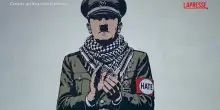 Hitler con la kefiah, la nuova opera di aleXsandro Palombo per le vie di Milano
