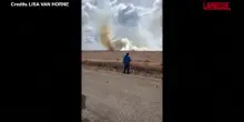 Usa, scontro tra due jet in Idaho: il fumo dopo la collisione