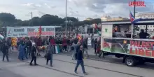 Flotilla, il corteo la Global Sumud attraversa il centro di Roma
