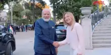 Roma, Meloni e Modi in visita notturna al Colosseo