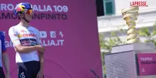 Il Giro dItalia 2026 saluta Imperia, Pellizzari: "Obiettivo arrivare in maglia bianca Conad a Roma"