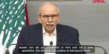 Libano, il premier Salam: "Israele attua una politica di distruzione totale"