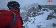 Valle d&rsquo;Aosta, recuperati 2 alpinisti bloccati su Dente del Gigante: le immagini dei soccorsi
