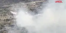 Cisgiordania, l&rsquo;incendio tra i villaggi palestinesi di Deir Ibzi e al-Janiya