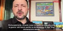 Ucraina, Zelensky: &ldquo;Putin ha scelto ancora la guerra&rdquo;