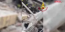Crolla palazzina a Porto Sant&rsquo;Elpidio, l&rsquo;intervento dei vigili del fuoco