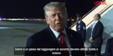 Iran, Trump: "Siamo a un passo da chiudere un ottimo accordo. Blocco pi&ugrave; forte delle bombe"