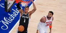 Nba Finals 2026, gli Spurs vincono gara-3 in casa dei Knicks