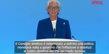 Bce alza i tassi di interesse di 25 punti base, lannuncio di Lagarde