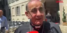 Larcivescovo di Milano Mario Delpini arriva a Pavia per la visita di Papa Leone XIV