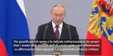 Ucraina, Putin: "Occidente parla di prepararsi alla guerra con la Russia"
