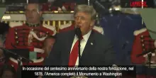 Donald Trump in comizio: &ldquo;150 anni fa lavori Statua Libert&agrave;, oggi la sala da ballo pi&ugrave; bella del mondo&rdquo;