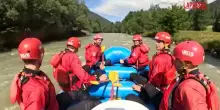 Sci, gli azzurri in val di Sole: le immagini dellallenamento anche con il rafting