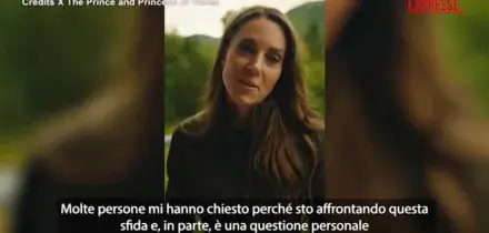 Kate Middleton scala tre montagne: il video messaggio della principessa