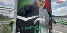 Agente morto a Milano, un murale per ricordare Francesco Imprezzabile