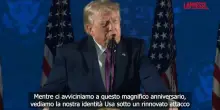 4 luglio, Trump: "Identit&agrave; Usa minacciata da rinascita del comunismo"