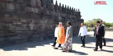 Indonesia, Modi con Prabowo visitano il tempio di Prambanan: le immagini del meraviglioso sito Unesco