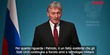 Ucraina, Russia: &ldquo;Usa forniscono Patriot a Kiev ma vogliono contribuire alla pace&rdquo;