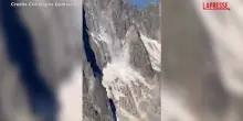 Caldo estremo, crolli di rocce e ghiaccio sul Monte Bianco