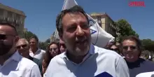 Salvini a Ostia per sgombero ex Colonia Vittorio Emanuele: "Ministro dellInterno? No sono qui da leader Lega"