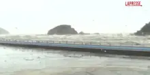 Tifone Bavi verso la Cina: violentissime mareggiate sulle coste orientali dello&nbsp;Zhejiang