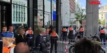Bruxelles, incendio nella Oxy Tower: il re Filippo e De Wever sul luogo della tragedia