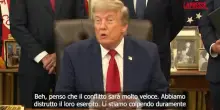 Iran, Trump: "Nuovo conflitto sar&agrave; veloce, ci faremo rimborsare dai Paesi del Golfo"