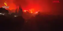 Incendi in Spagna, il rogo a Sotillo de Andrada ripreso dal drone